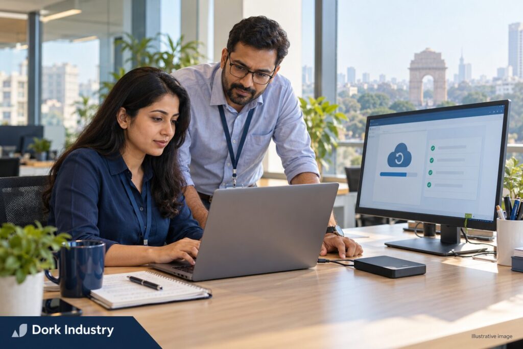 Delhi IT and operations team conducting a planned cloud backup restore test