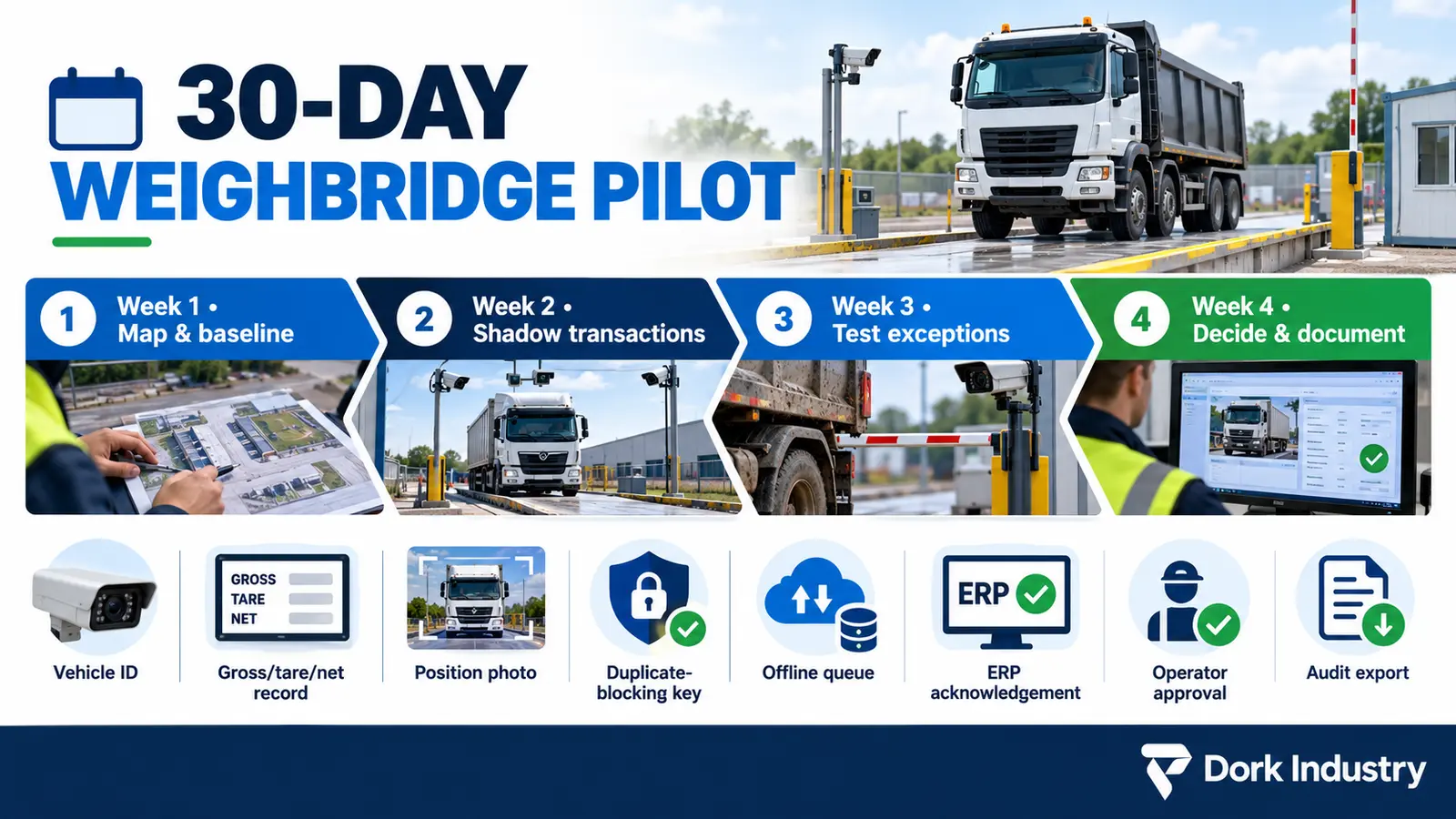 30-day weighbridge automation pilot plan