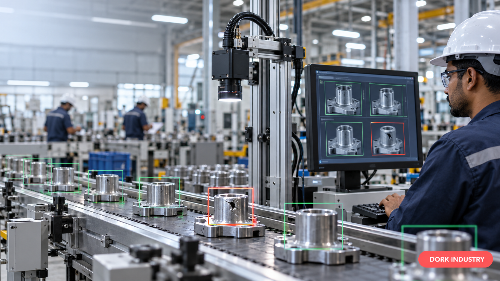 Computer vision in manufacturing inspecting auto components at an Indian factory