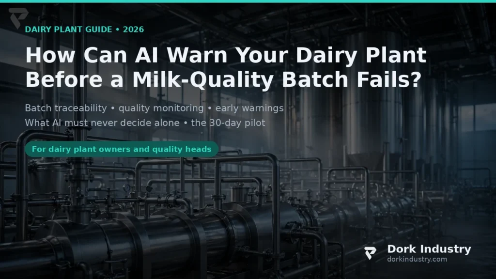 How Can AI Development Warn Your Dairy Plant Before a Milk-Quality Batch Fails? ai development