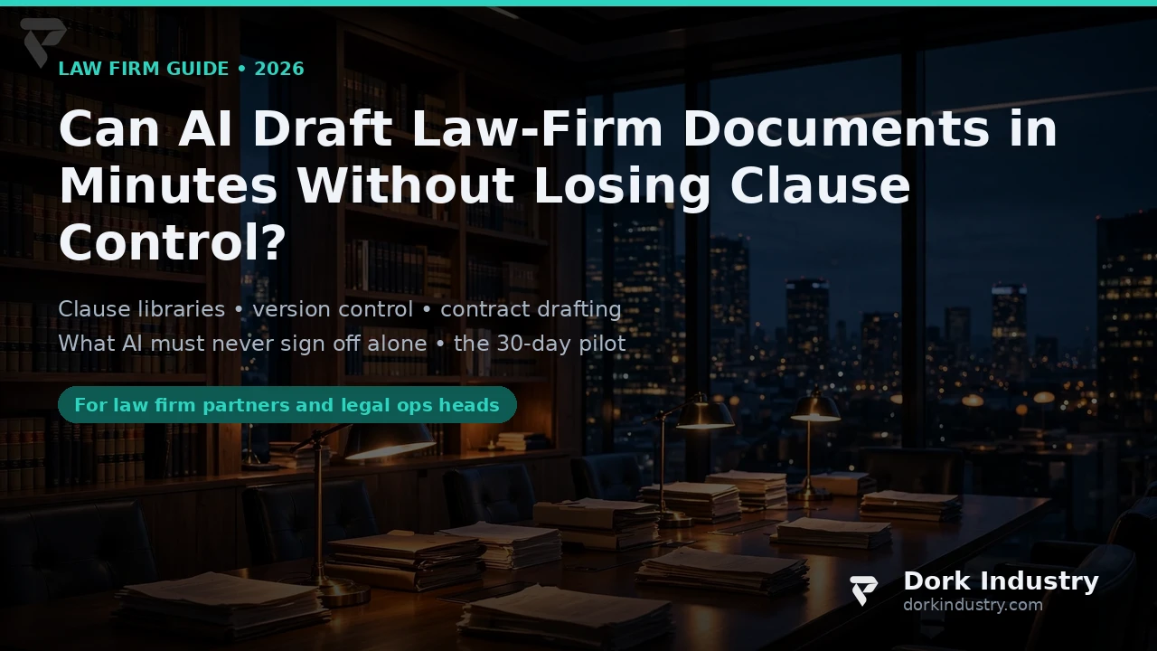 Can AI Automation Draft Law-Firm Documents in Minutes Without Losing Clause and Version Control? ai automation