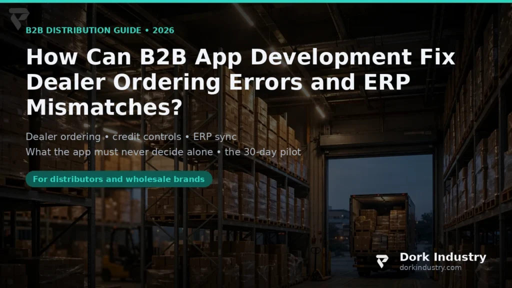 How Can B2B App Development Fix Dealer Ordering Errors, Credit Overruns and ERP Mismatches? b2b app development