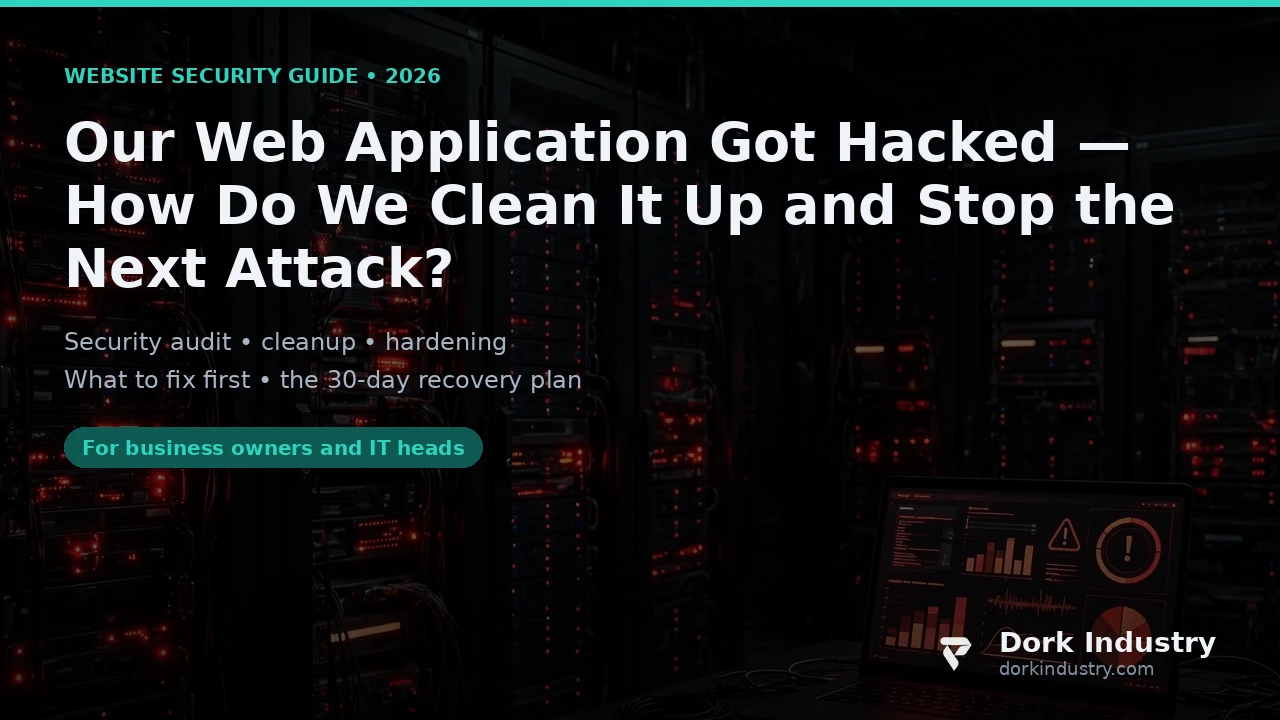 Our Web Application Got Hacked — How Can Custom Software Development Clean It Up and Stop the Next Attack? custom software development