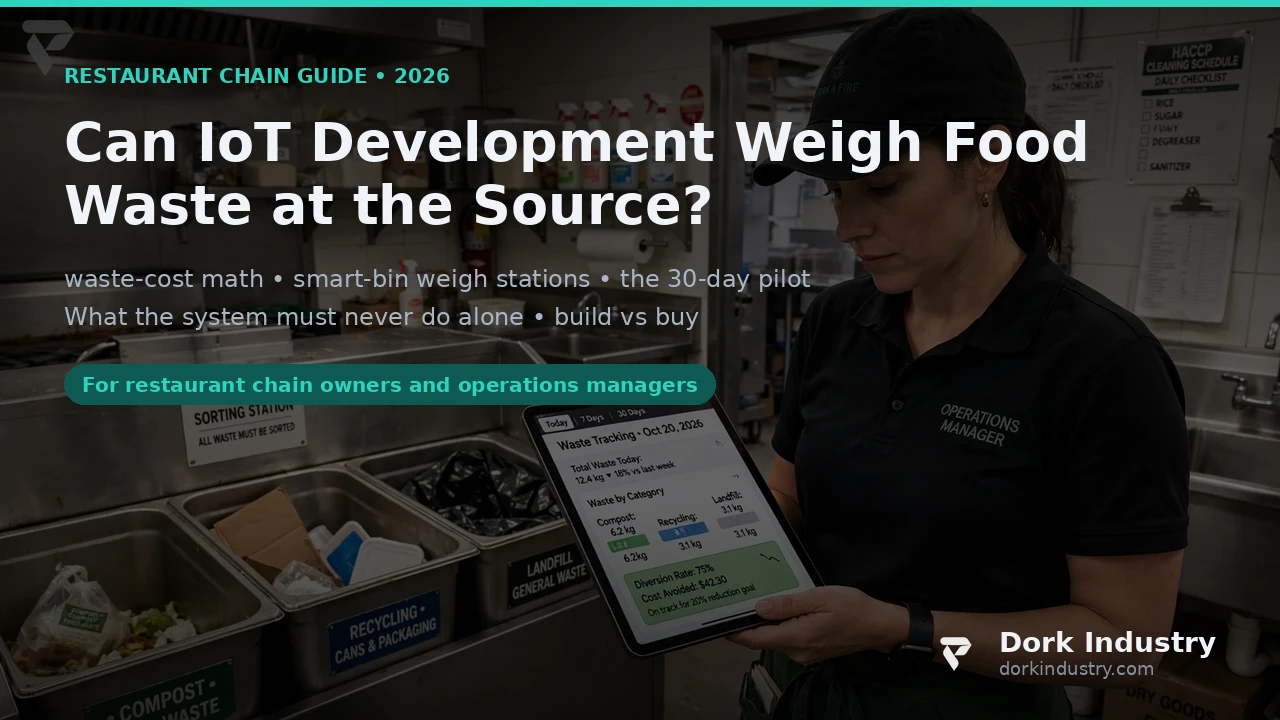 Our Restaurant Chain Can’t Tell Which Outlet Wastes the Most Food — Can IoT Development Weigh Waste at the Source? iot development
