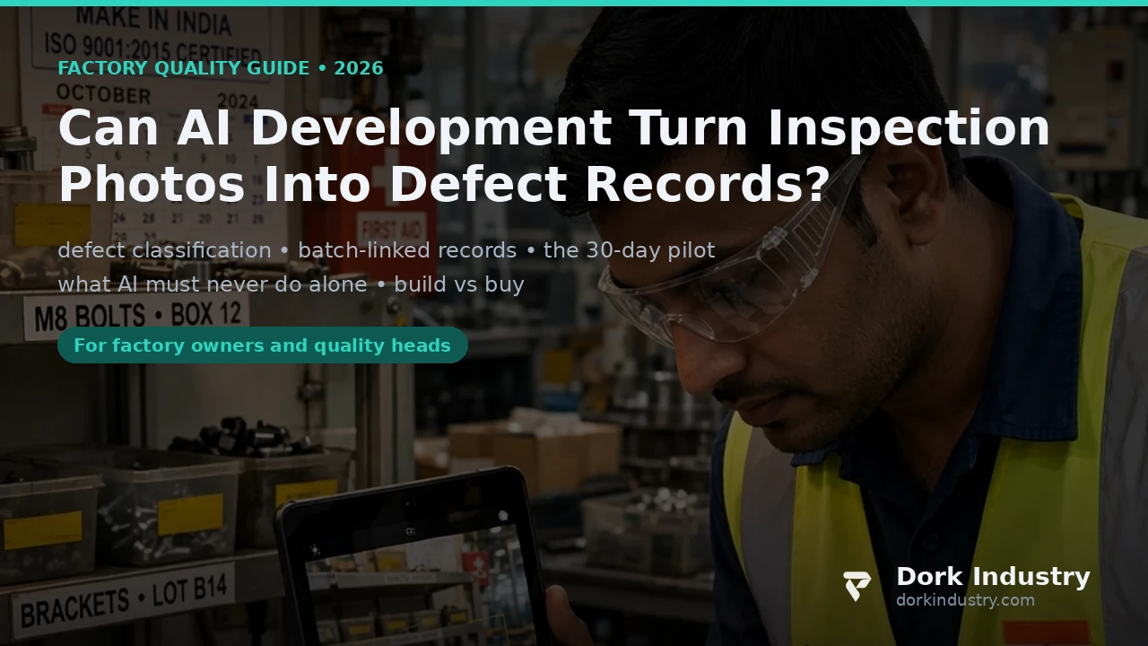Our Factory’s Quality Reports Are Still Filled by Hand — Can AI Development Turn Inspection Photos Into Defect Records? ai development