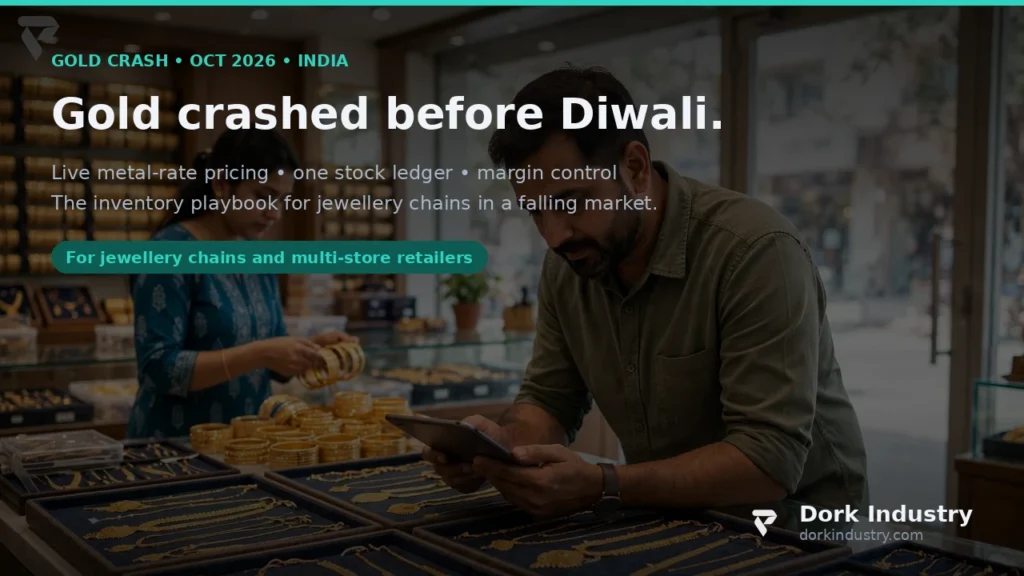 Can Inventory Management Software Save Jewellery Chains as Gold Crashes Before Diwali? inventory management software