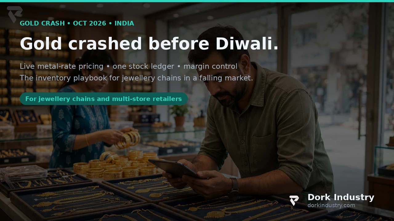 Can Inventory Management Software Save Jewellery Chains as Gold Crashes Before Diwali? inventory management software
