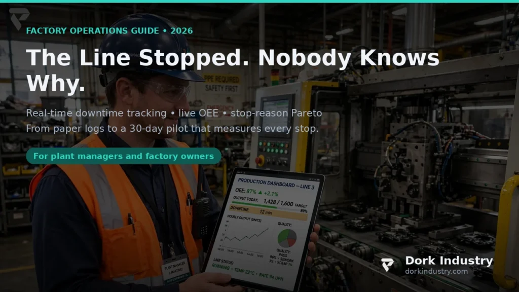 Factory Downtime Is Logged on Paper — Can IoT Development Build a Real-Time Downtime Tracker? iot development