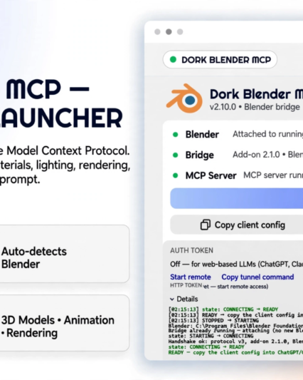 Dork Blender Assistant launcher product cover