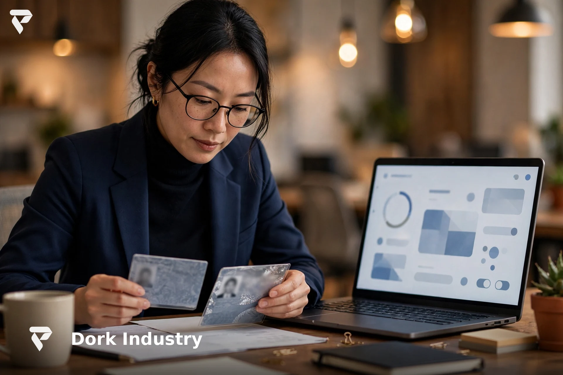 Fintech operations manager reviewing AI automation extracted KYC documents