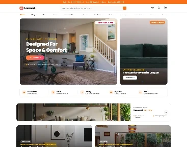 Pepperfry clone furniture storefront homepage